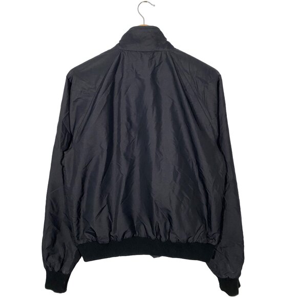 Vintage 90s Mercedes-Benz Embroidered Nylon Windbreaker Jacket Black mens size M - Picture 2 of 6